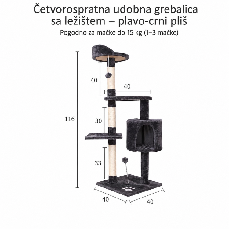 Kula Udobnosti — tamno siva — prikaz 4 od 9
